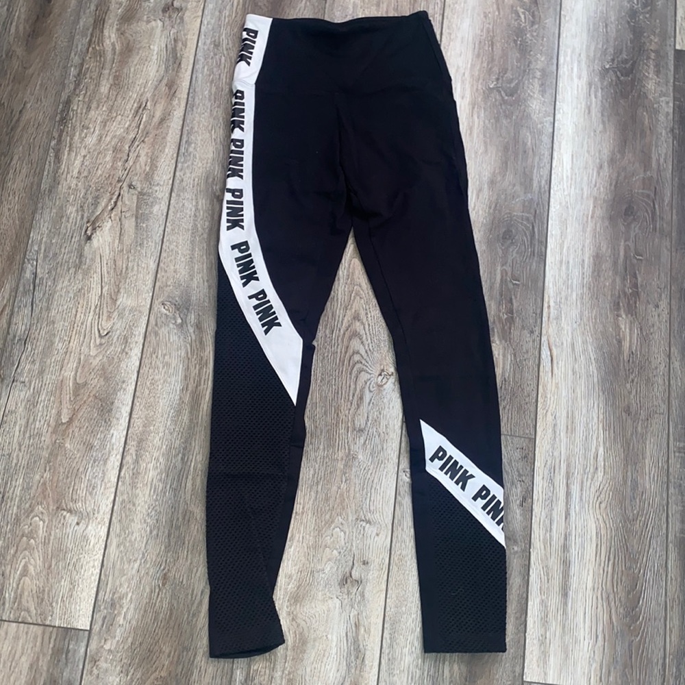 PINK Black Leggings